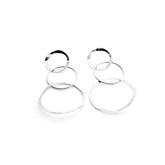 INÉS - medium silver earrings